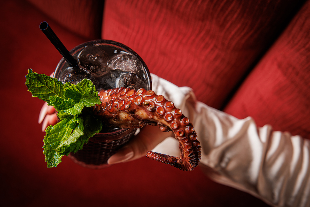 Ocean Garden cocktail at Flamant. | Photo by Samantha Marie