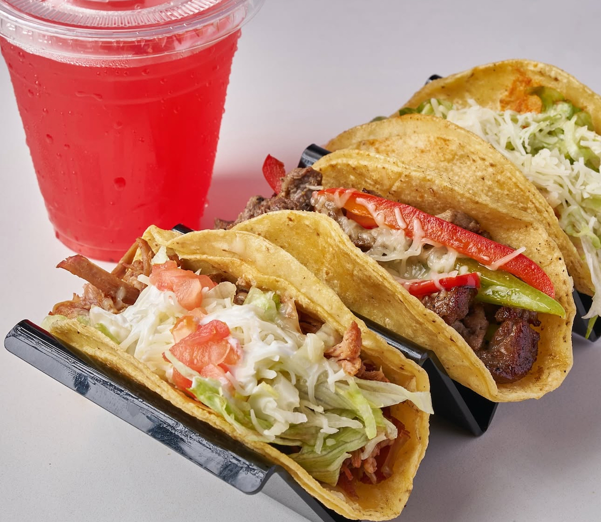 IMG_4772 - DiningOut Dallas A trio of tacos at Tacos y Mas. | Photo by Tacos y Mas