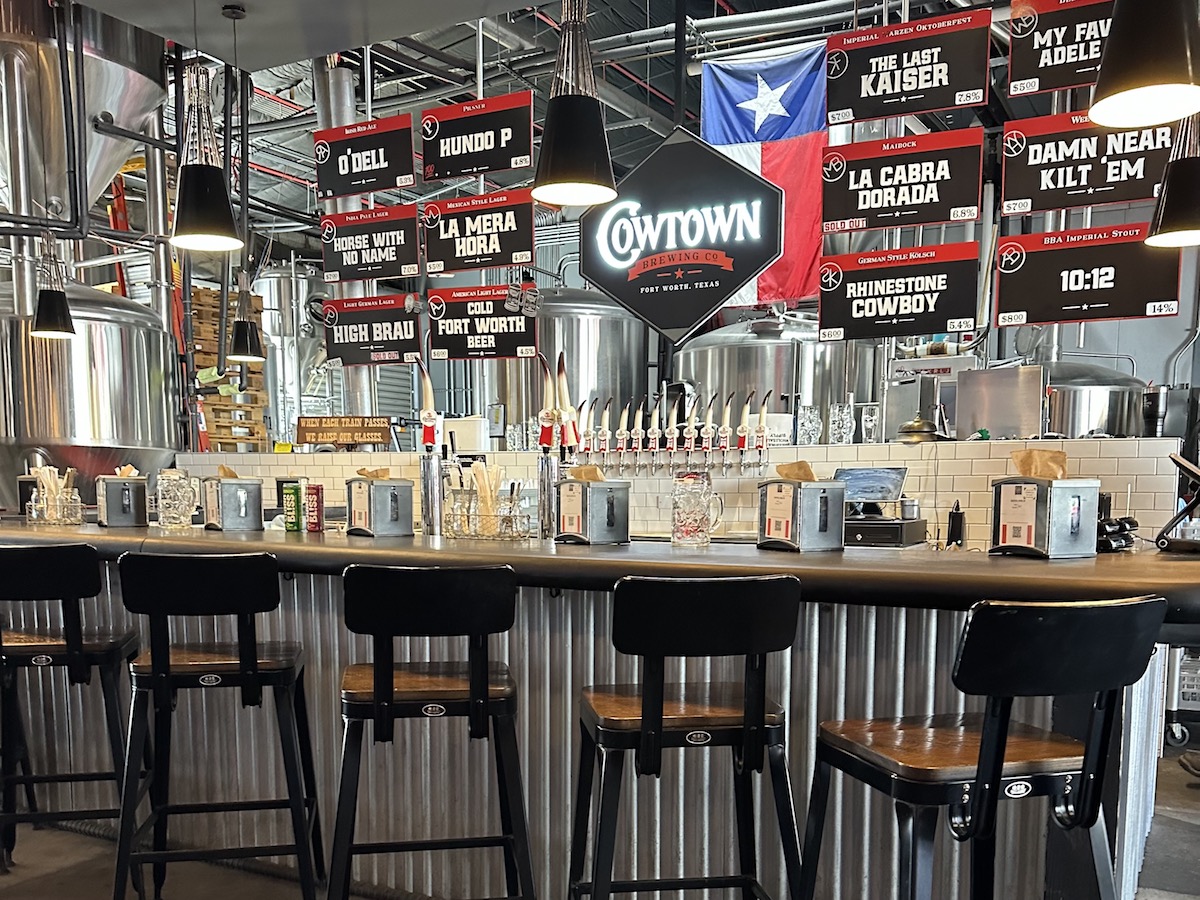 The taproom bar at Cowtown. | Photo by Cowtown
