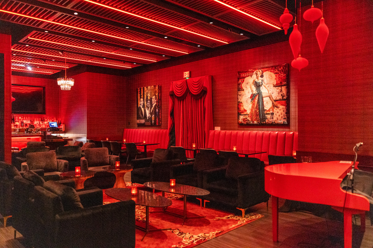 Havana Dees Lounge 2 - DiningOut Dallas Havana Dee's Lounge is a dramatic space to enjoy drinks before or after a meal at Dee Lincoln Prime. | Photo by Dee Lincoln Prime