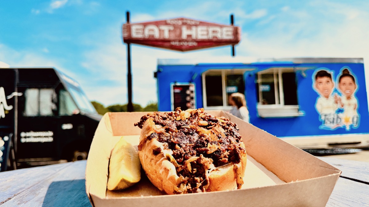 Cheesesteak_Larry Lilley, Staff Photographer, Truck Yard - DiningOut Dallas A cheesesteak from the Steak Me Home Tonight food truck at Truck Yard. | Photo by Truck Yard