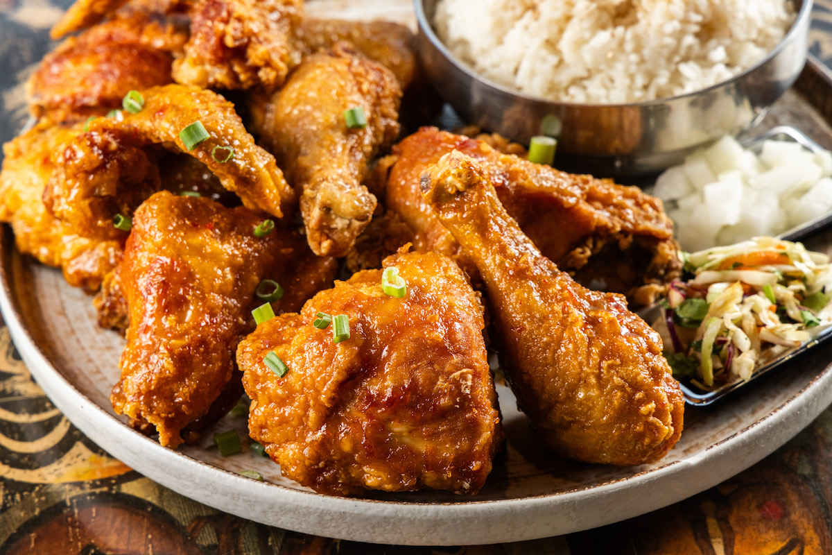 Korean-style fried chicken at bbbop Seoul Kitchen. | Photo by Kathy Tran