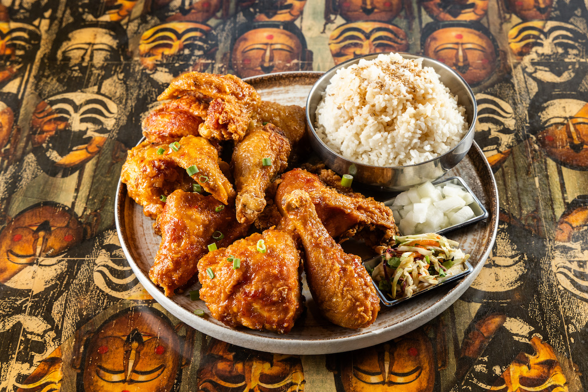 The fried chicken at bbbop Seoul Kitchen. | Photo by Kathy Tran