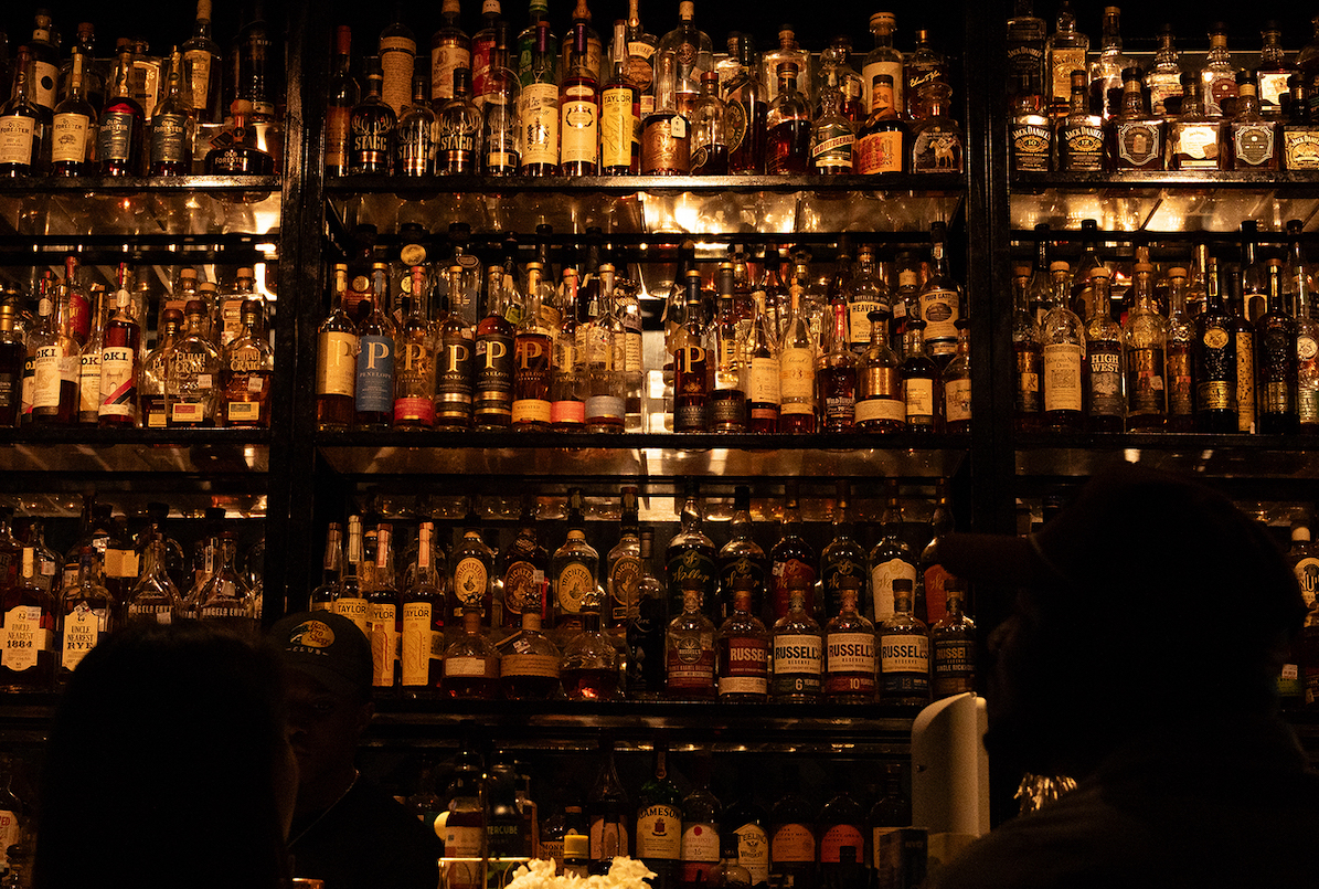 The back bar at Whiskeys. | Photo by Whiskeys