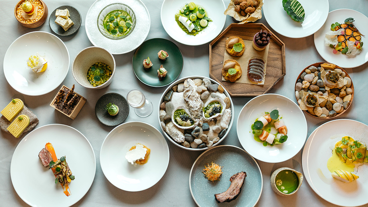 A variety of dishes on the Halff Culinaire tasting menu. | Photo by Jackquelyn Brown