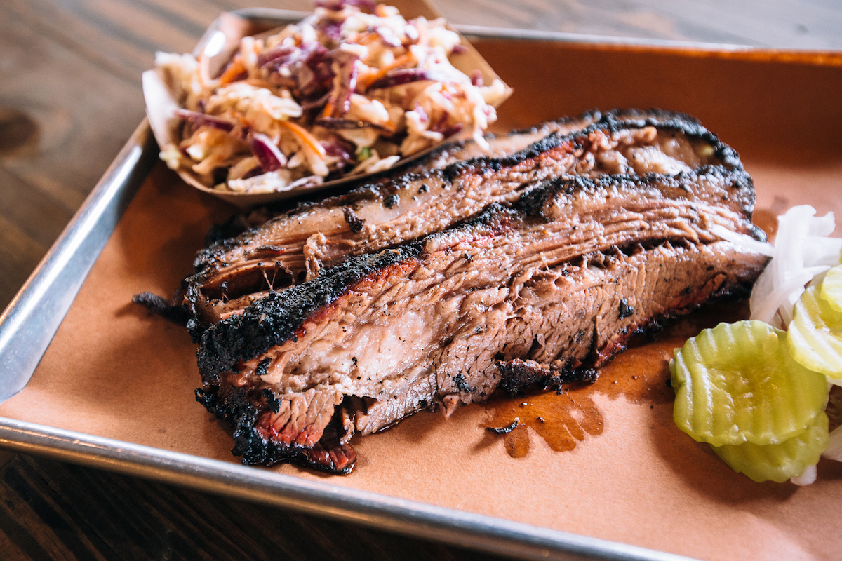 Sliced brisket at Pecan Lodge. | Photo by Robert Strickland