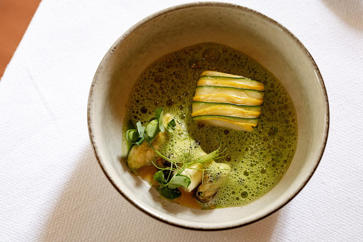 Halibut at Georgie. | Photo by Travis Street Hospitality