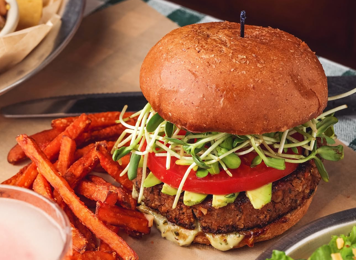 Neil Young burger with a vegan patty at Rodeo Goat. | Photo by Rodeo Goat