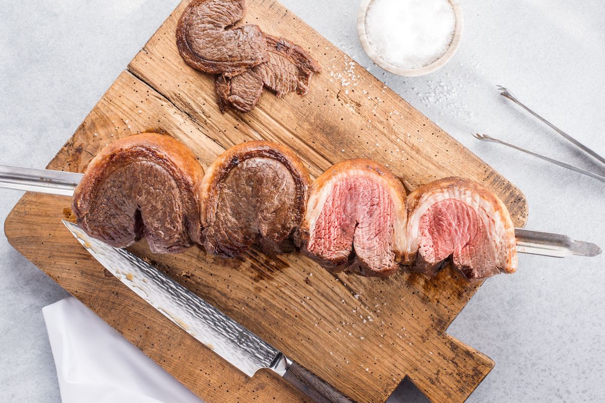 Sliced picanha on skewers at Texas de Brazil. | Photo by Texas de Brazil