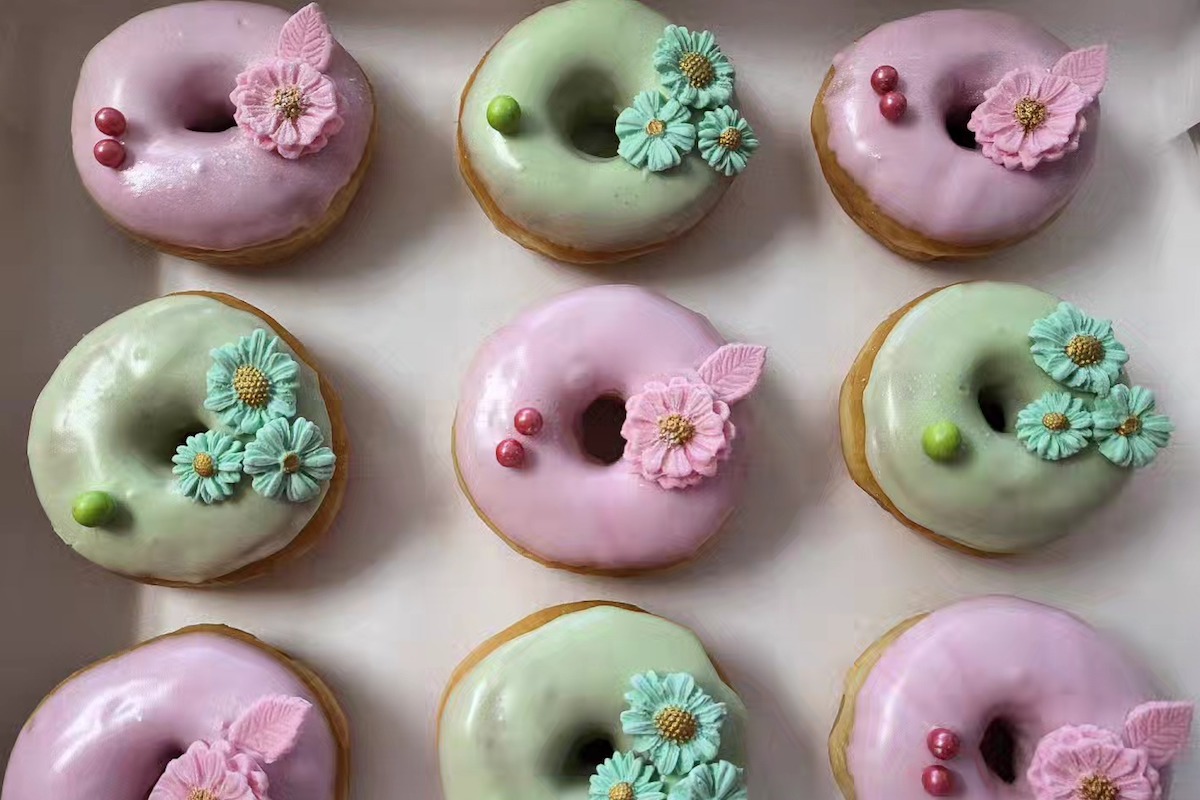AH Donuts - DiningOut Dallas Dreamy doughnuts decorated with flowers at A & H Donuts. | Photo by A & H Donuts