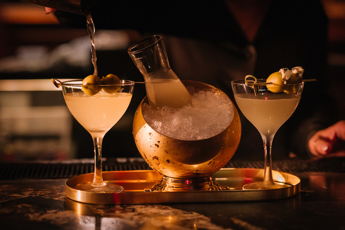 Martini for two at EVELYN. | Photo by Chase Hall Photography