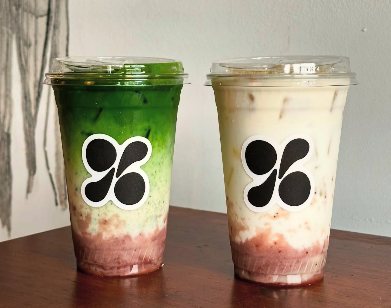 Hyphen Space - DiningOut Dallas Matcha and strawberry shortcake boba teas at Hyphen Space. | Photo by Hyphen Space