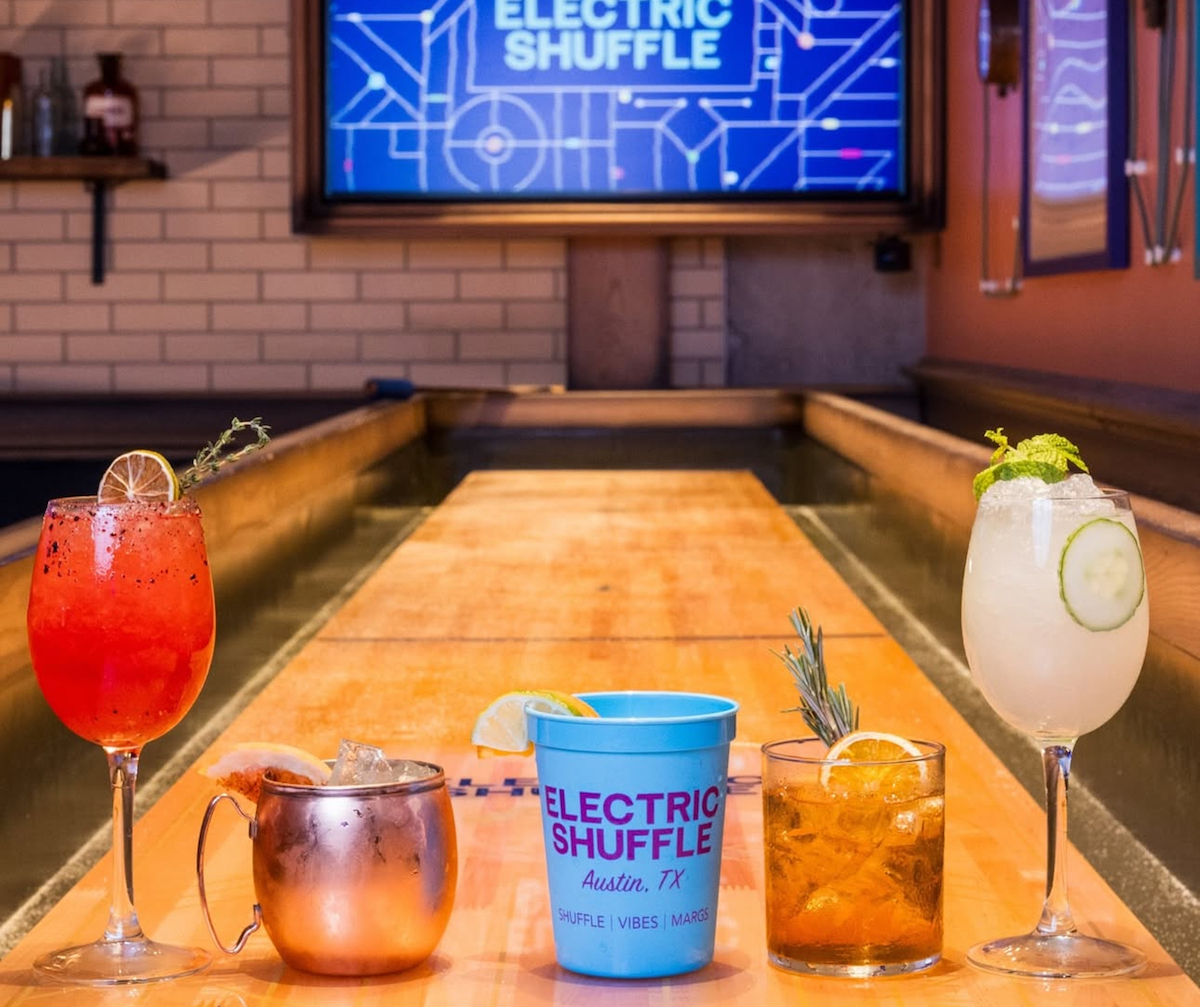 A variety of cocktails at Electric Shuffle. | Photo by Electric Shuffle